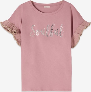 Maglietta di oltre in rosa: frontale