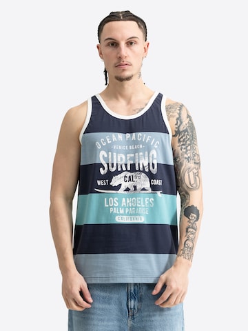 Ocean Pacific T-shirt 'Torrent' i blå: framsida
