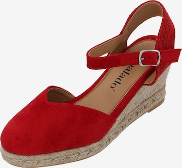Palado Sandals 'Sathos' in Red: front