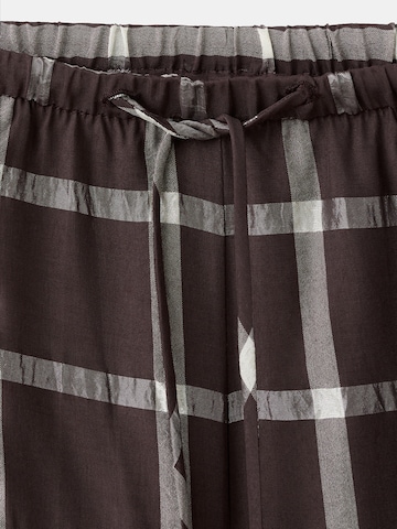 MANGO Barrel Trousers 'Marmol' in Red