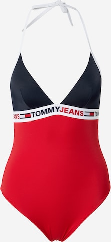 Tommy Hilfiger Underwear Trojúhelníková Plavky – červená: přední strana