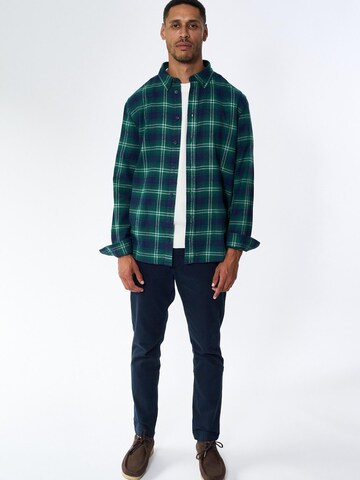 Legends Regular Fit Hemd 'Humphrey Flannel check shirt - Varsity Green' in Grün: Vorderseite