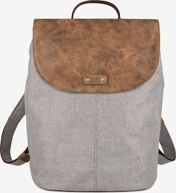 ZWEI Backpack 'Olli' in Grey: front