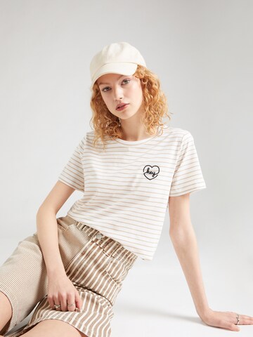 smėlio VERO MODA Marškinėliai: priekis