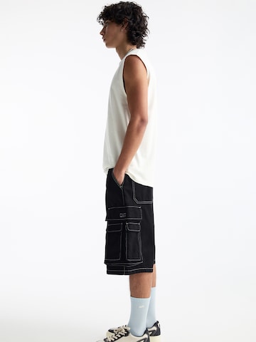 Pull&Bear Loose fit Cargo jeans in Black