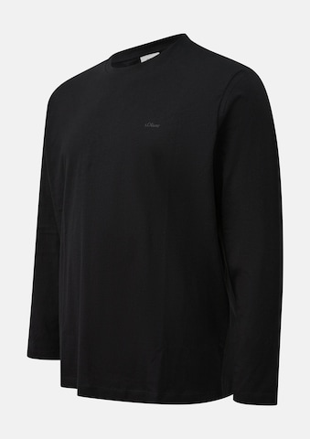 T-Shirt s.Oliver Men Big Sizes en noir : devant