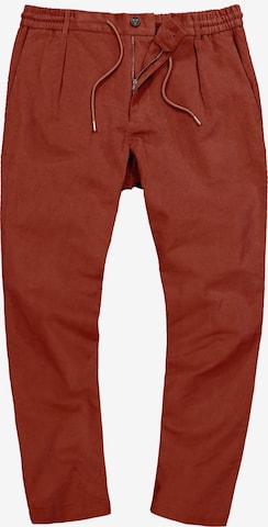 JP1880 Bandplooibroek in Bruin: voorkant