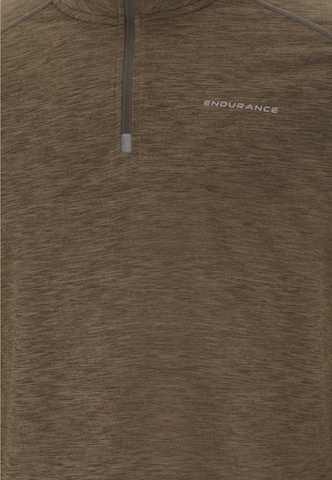 ENDURANCE - Camiseta funcional 'Tune' en marrón
