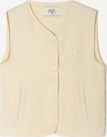 Le Temps Des Cerises Bodywarmer 'Gudru' in Beige: voorkant