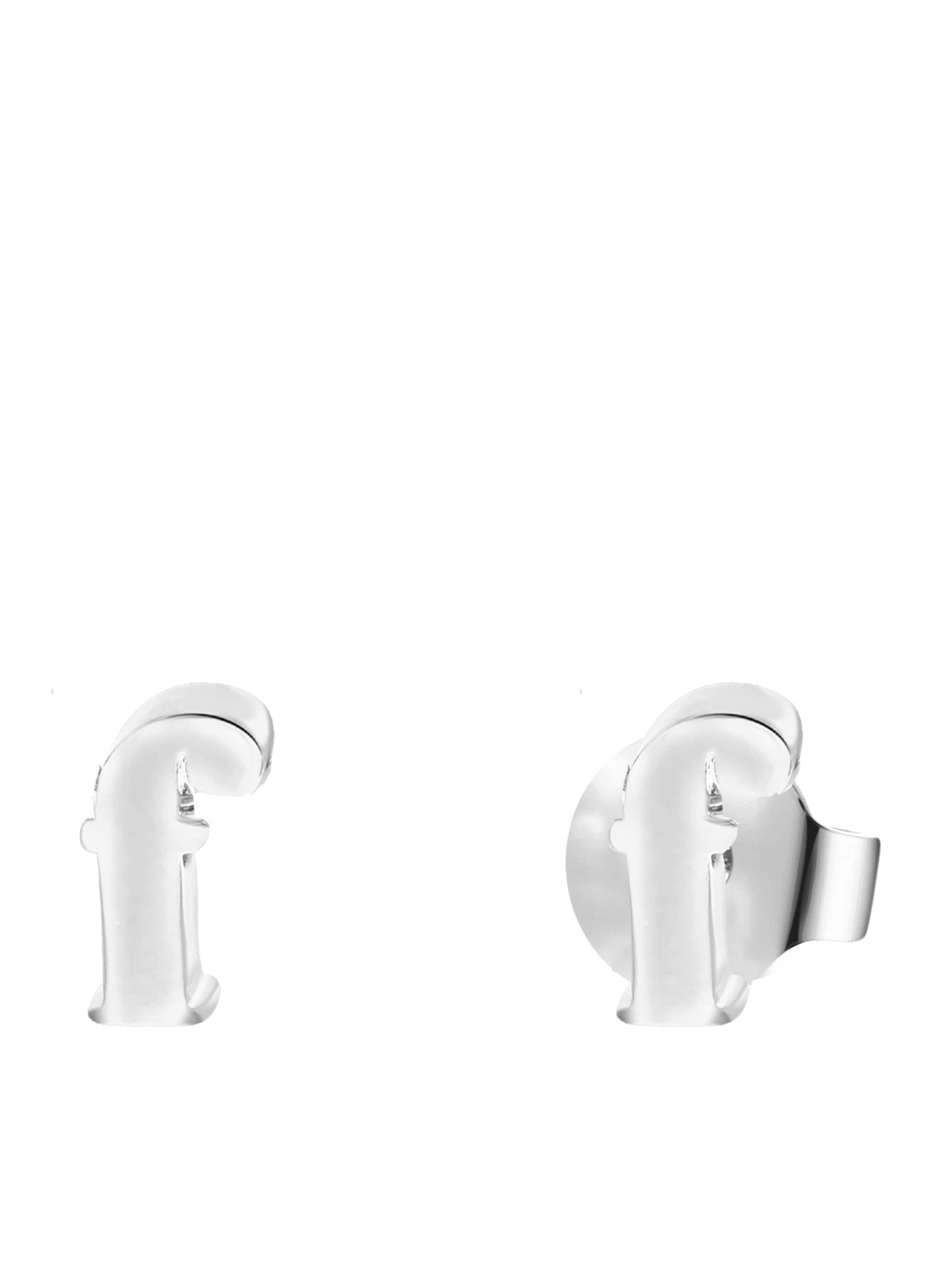 Lucardi Oorbellen in Zilver: voorkant