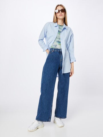 Monki Wide Leg Jeans in Blau