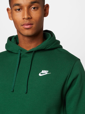 Nike Sportswear Regularny krój Bluzka sportowa 'Club Fleece' w kolorze zielony