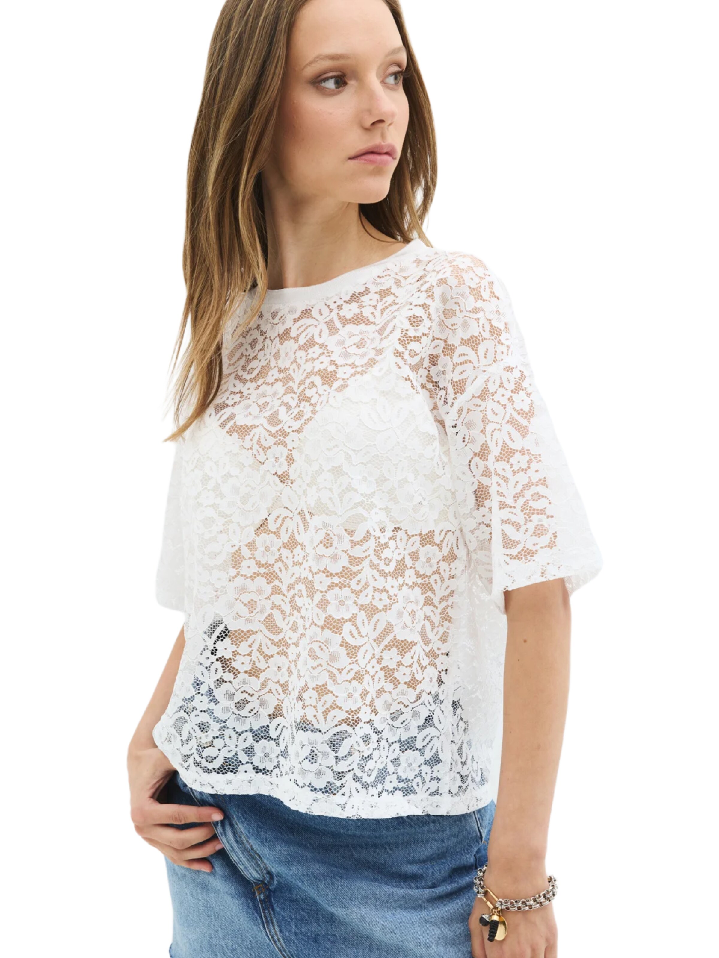 No Matter What Blouse in White