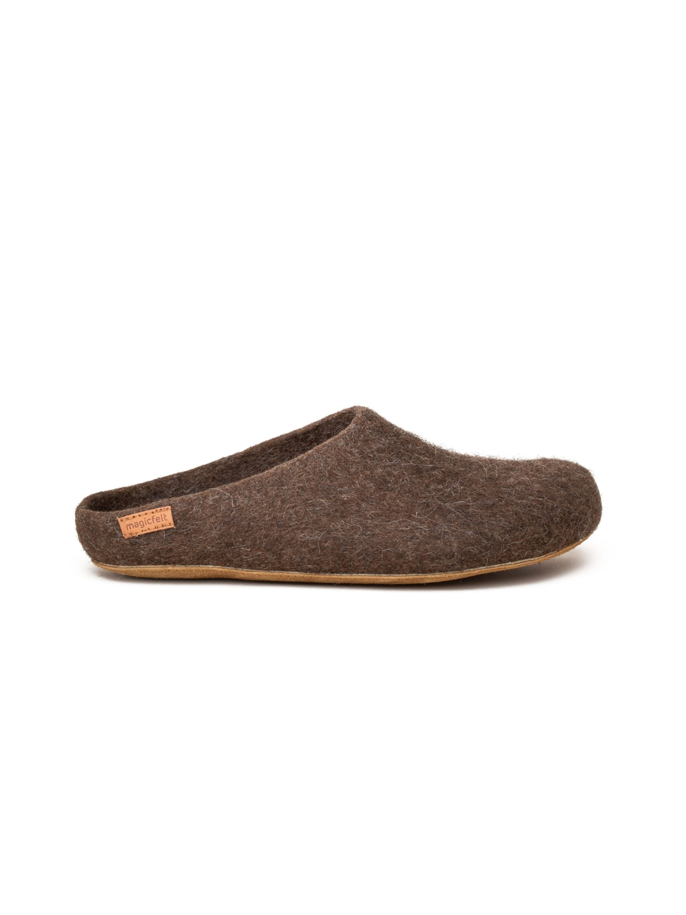 MagicFelt Slippers 'Filzpantoffel Magicfelt 713' in Brown