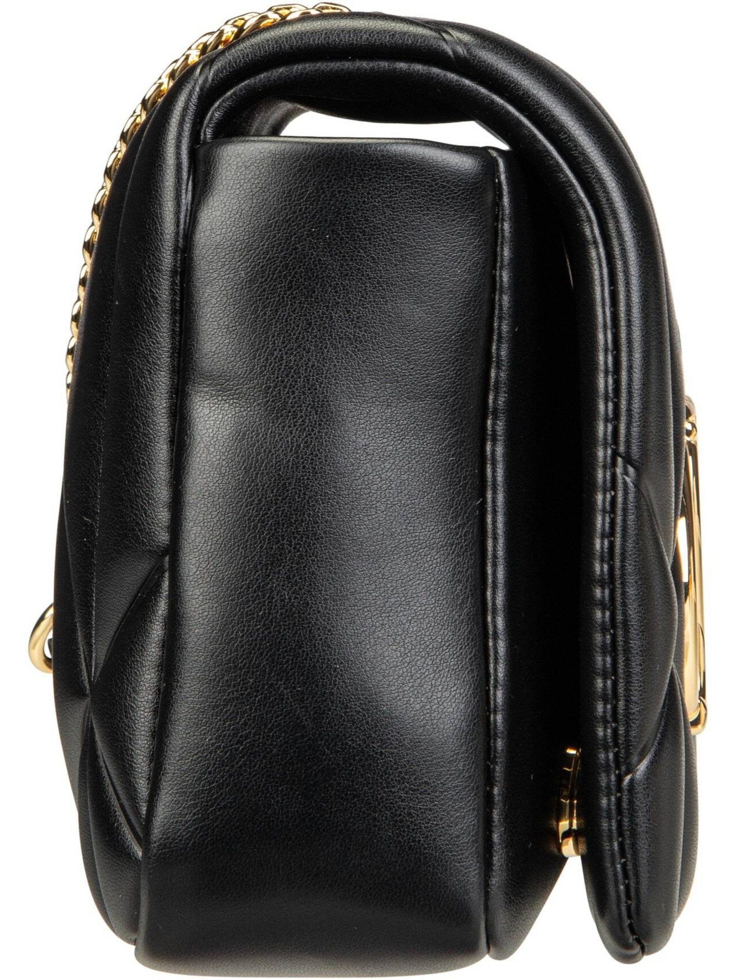 Love Moschino Umhängetasche 'Embossed Q' in Schwarz