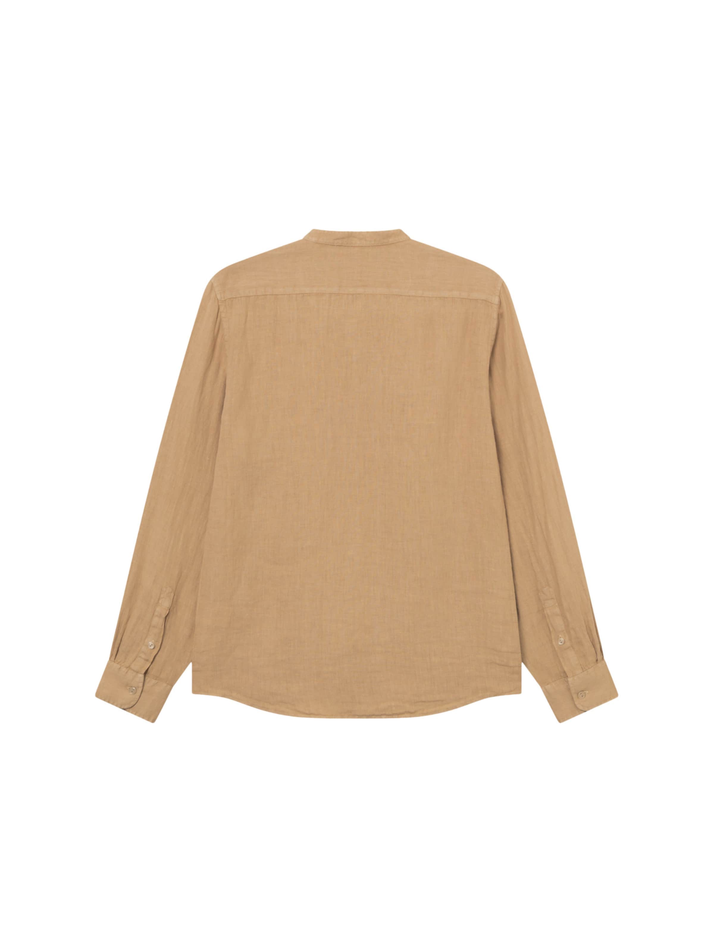 BOMBOOGIE - Ajuste regular Camisa 'Coreana' en marrón