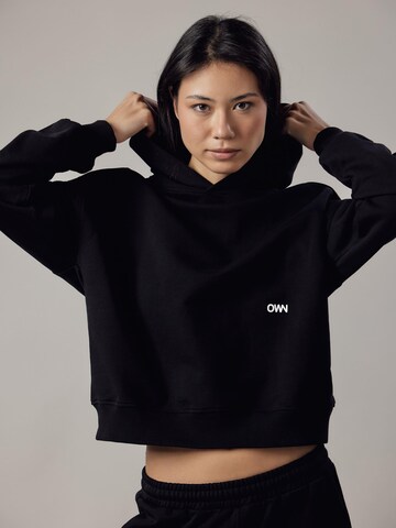 OWN Off With Nature Sweatshirt 'Cappuccio' in Zwart