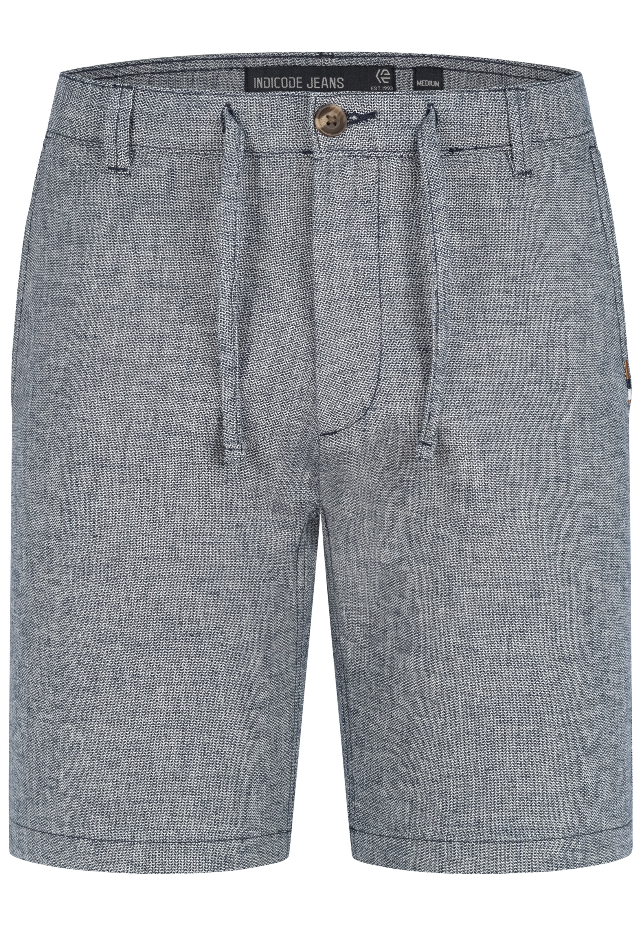 INDICODE JEANS Broek 'Erwil' in Grijs: voorkant