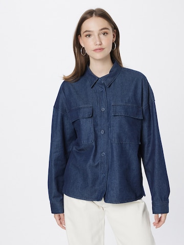 TOM TAILOR Blouse in Blue: front