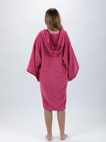 Pacifique Sud Athletic Robe 'Poncho Surf' in Pink