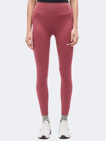 NIKE Skinny Sporthose 'ONE' in Pink: Vorderseite