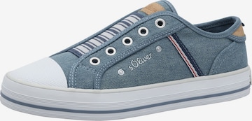 s.Oliver Спортни обувки Slip On в синьо: отпред