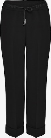 OPUS Loose fit Pleated Pants 'Memina' in Black: front