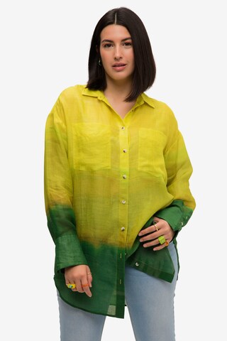 Studio Untold Blouse in Groen: voorkant