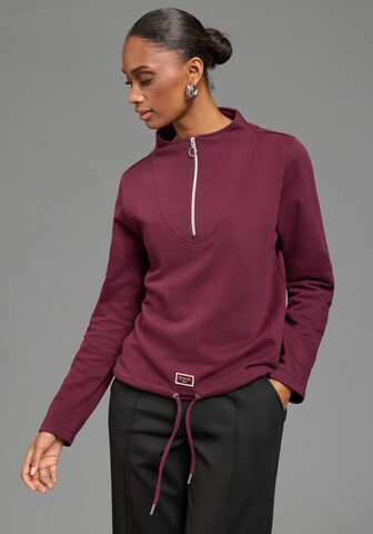 Bruno Banani LM Sweatshirt in Rot: Vorderseite