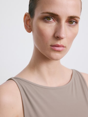 MANGOTop 'TECLA' - smeđa boja