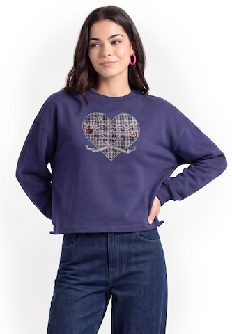 MYMO - Sweatshirt em azul: frente