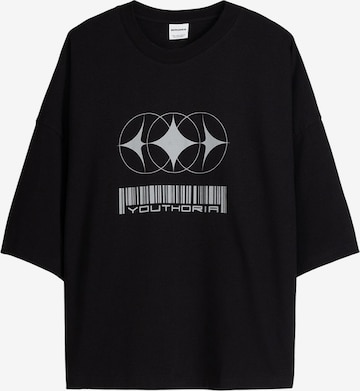 Bershka Shirt in Schwarz: predná strana