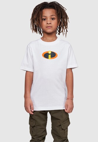 ABSOLUTE CULT Shirt 'The Incredibles 2 - Costume' in Wit: voorkant