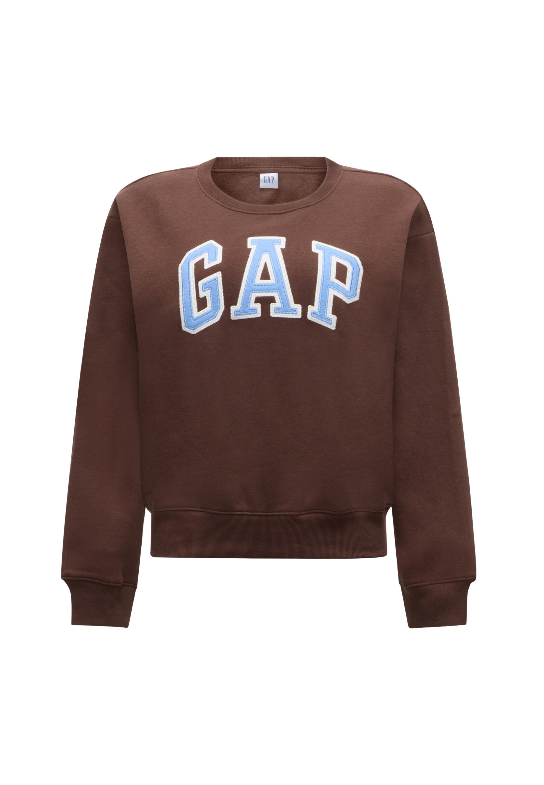 GAP Sweatshirt 'HERITAGE' in Brown: front