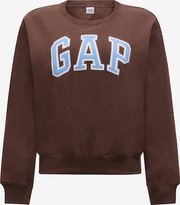 GAP Sweatshirt 'HERITAGE' in Brown: front