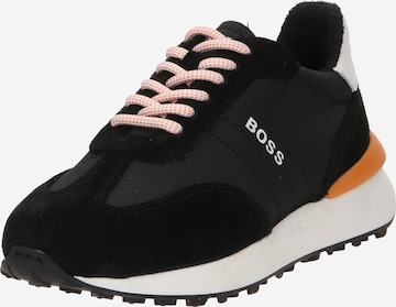 BOSS Kidswear - Zapatillas deportivas en negro: frente