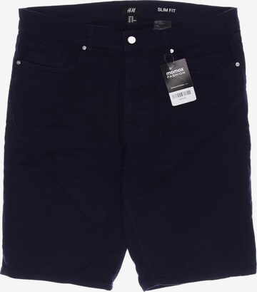 H&M Shorts in 33 in Blue: front