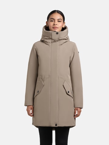 khujo Wintermantel 'Diance' in Beige: Vorderseite