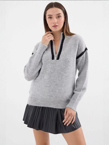 Pull-over Bigdart en gris : devant