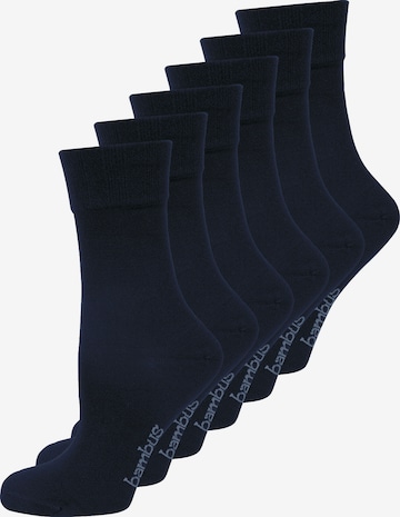 Nur Die Socks ' Bambus Komfort ' in Blue: front