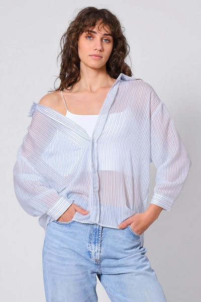 Trendyol Blusa em XS-XL em azul claro, Vista do artigo