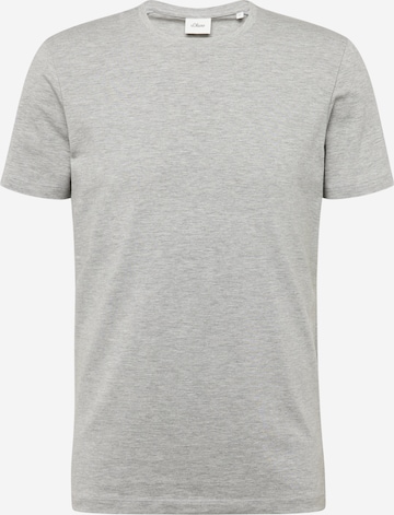 T-Shirt s.Oliver BLACK LABEL en gris : devant