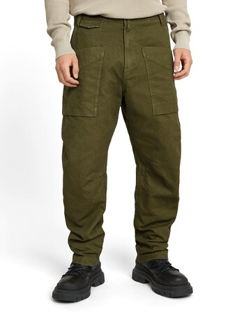 G-STAR Tapered Cargohose 'Fatigue' in Grün: Vorderseite