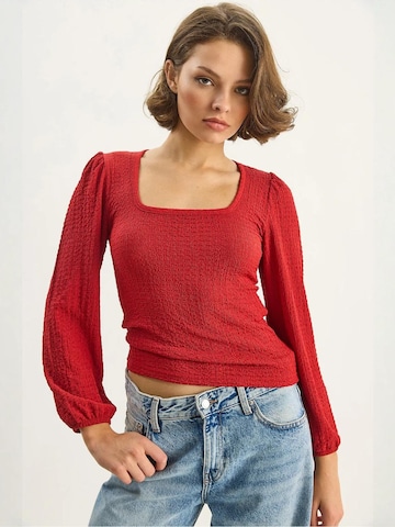 Chemisier Bianco Lucci en rouge