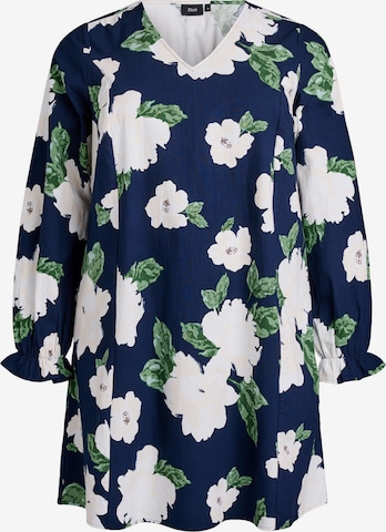 Robe 'JEASY' Zizzi en bleu : devant