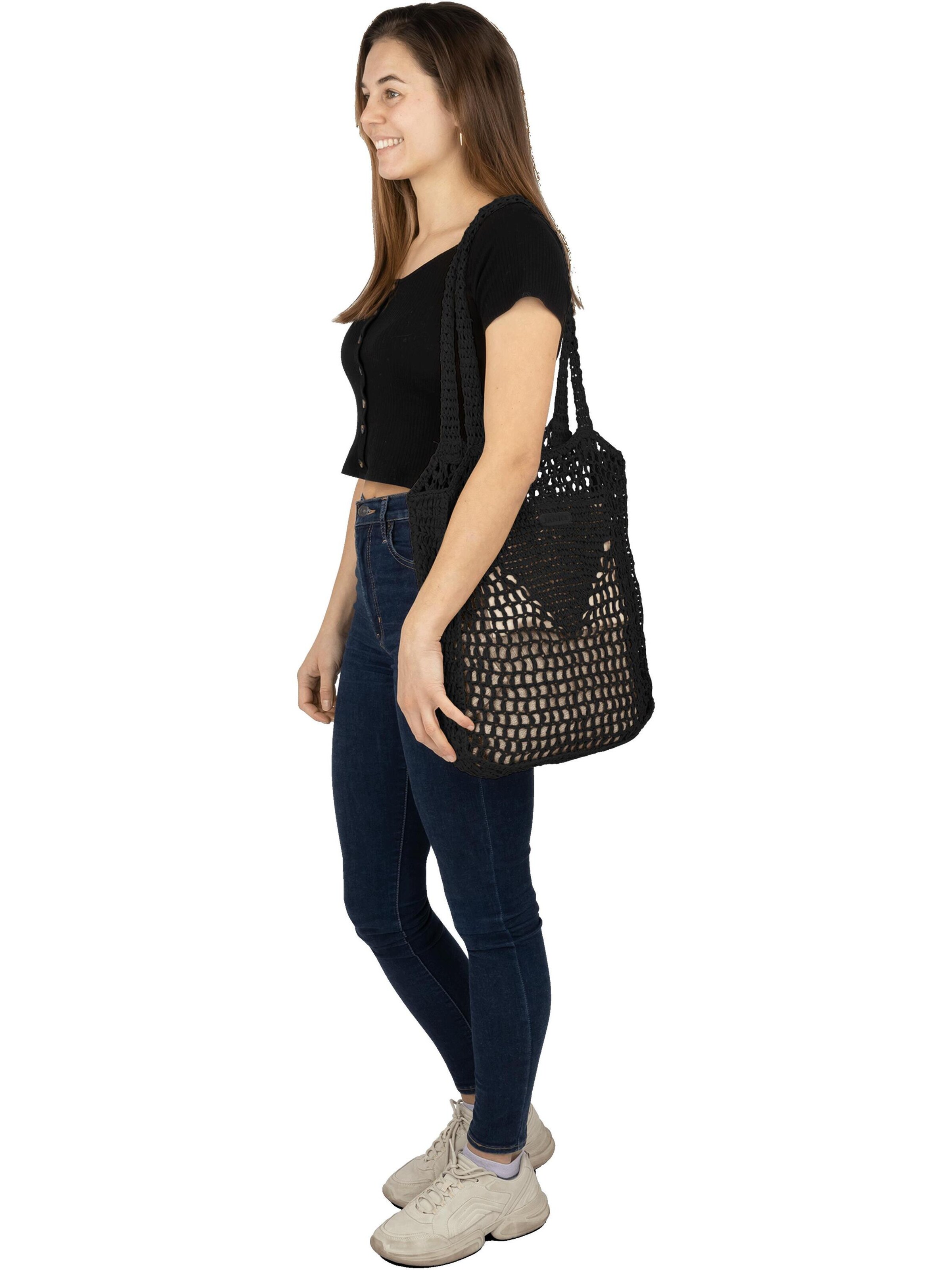 Janice - Bolsa de playa 'Manila' en negro