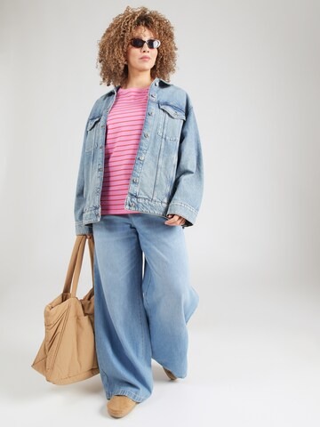 purpurinė ONLY Carmakoma Marškinėliai 'CARBLOOM'