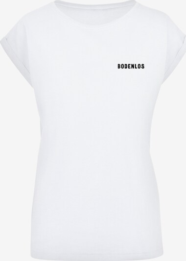 F4NT4STIC T-shirt 'Bodenlos' en noir / blanc, Vue avec produit