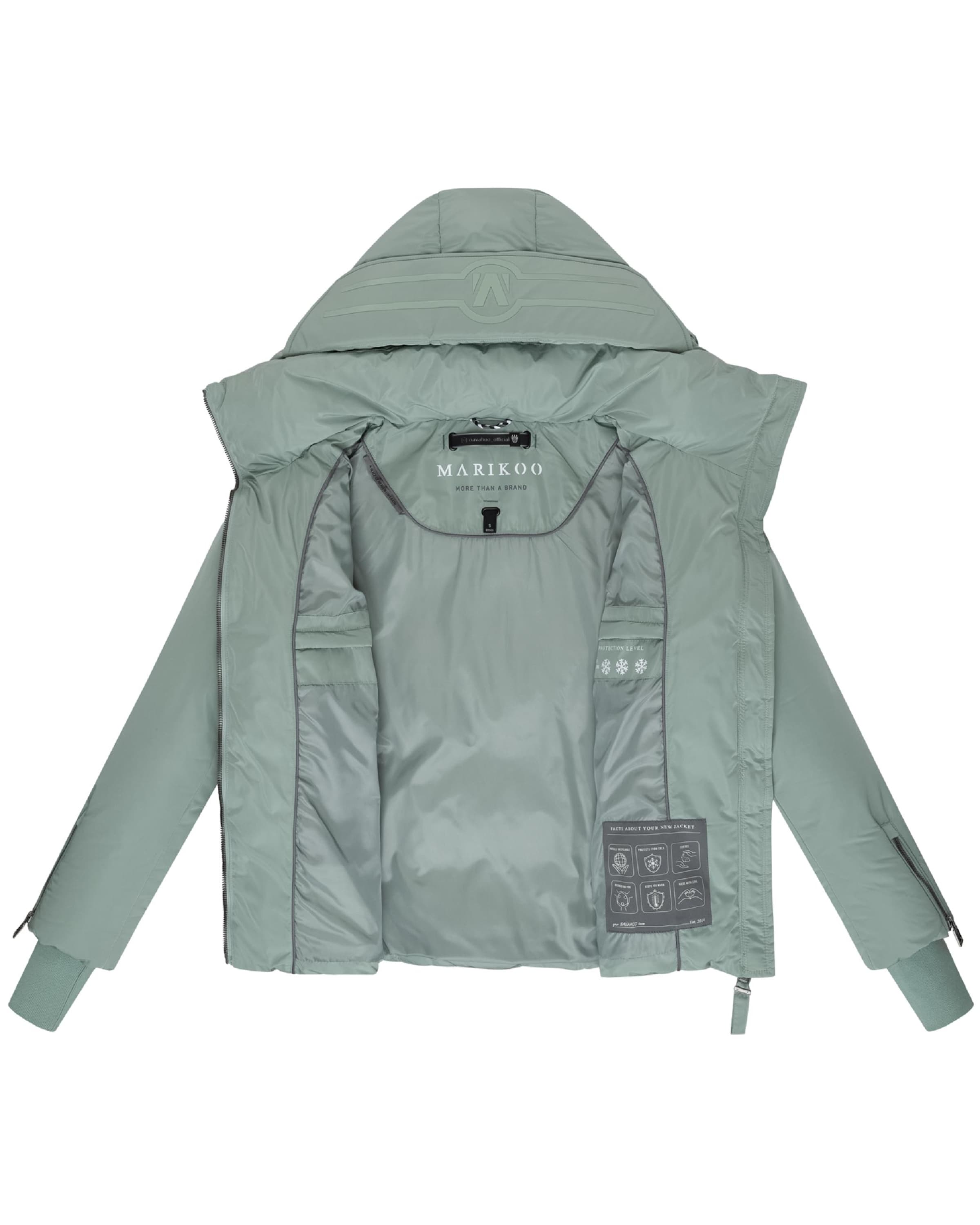 MARIKOO Зимно яке 'Aleyna 16' в зелено