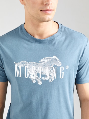 MUSTANG Majica 'Austin' | modra barva